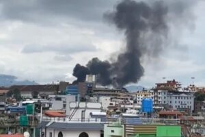 त्रिभुवन विमानस्थलमा जहाज दुर्घटना