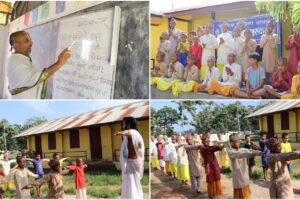 गुरुकुलमा संस्कृत पढ्दै दलित विद्यार्थी