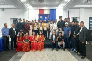 क्यानडामा नेपाली क्रीकेट टीमका कप्तान तथा खेलाडी रोहित पौडेल र दिपेन्द्रसिंं ऐरीलाई सम्मान