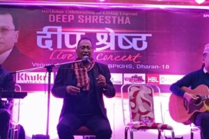 क्यानडाको मिसिसागामा वरिष्ठ गायक तथा संगीतकार दिप श्रेष्ठको एकल साँझ कार्यक्रम हुदै