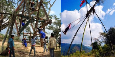 गाउँघरबाट लोप हुँदै रोटे पिङ र लिङ्गेपिङ