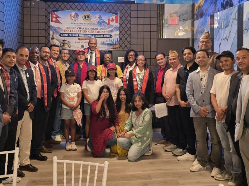 लायन्स क्लब अफ मिसिसागा क्यानडा नेपालको चार्टर नाइट भब्यरुपमा सम्पन्न (फोटो फिचरसहित)