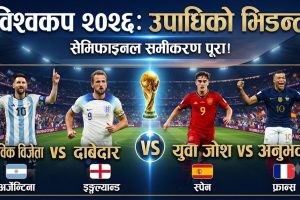 फिफा विश्वकप २०२६: सेमिफाइनल समीकरण पूरा, अर्जेन्टिना-इङ्ग्ल्यान्ड, स्पेन-फ्रान्स अन्तिम चारमा प्रवेश